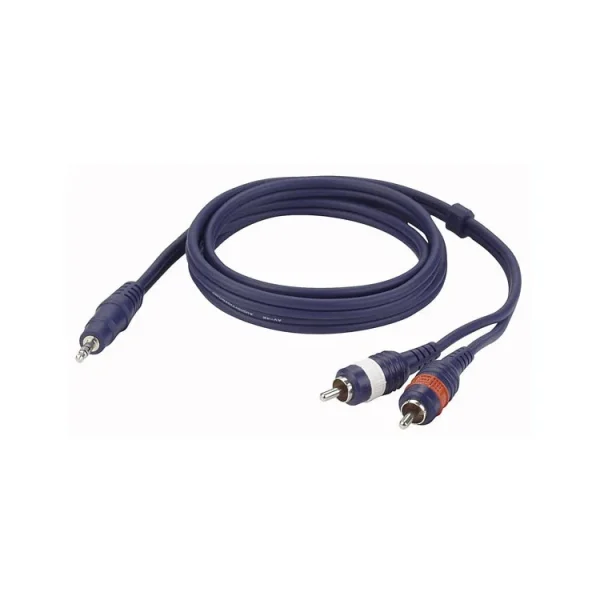 Verloop - Mini Jack - 2x RCA