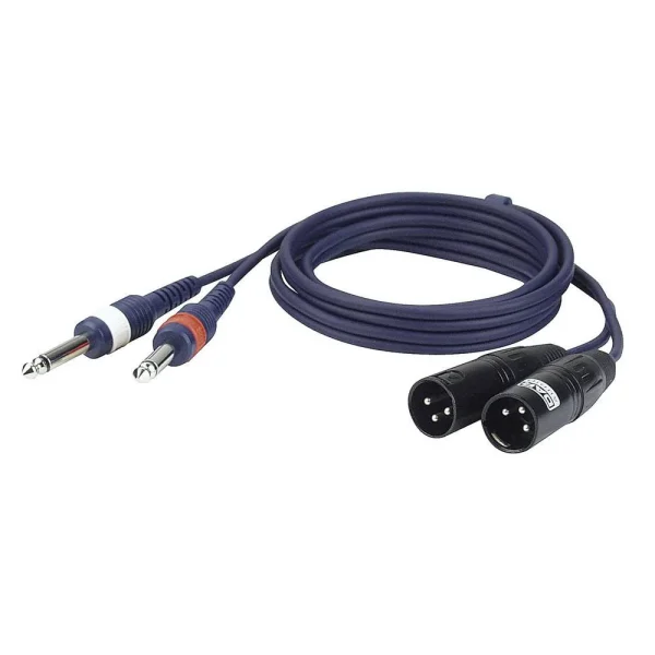 Verloop - 2x Jack - 2x XLR Male